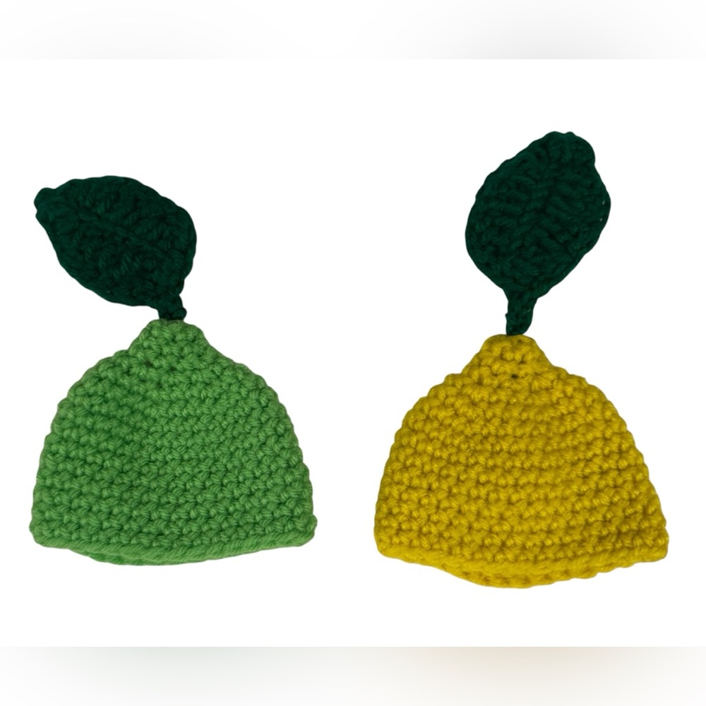 Set of Lemon & Lime Fruit Handmade Marshmallow Mug Hats